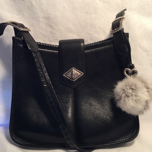 Vintage Brighton Handbag with Fur Pom & Belt - Picture 2 of 8